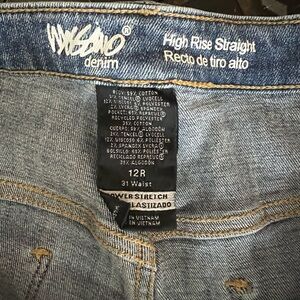 Yves Saint Laurent High Rise Straight Jeans